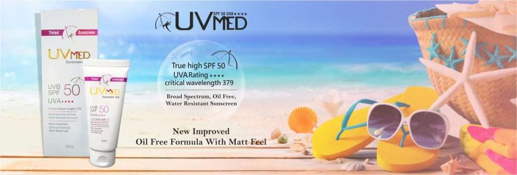 3. Uvmed Tinted Sunscreen Gel - Ethicare Remedies