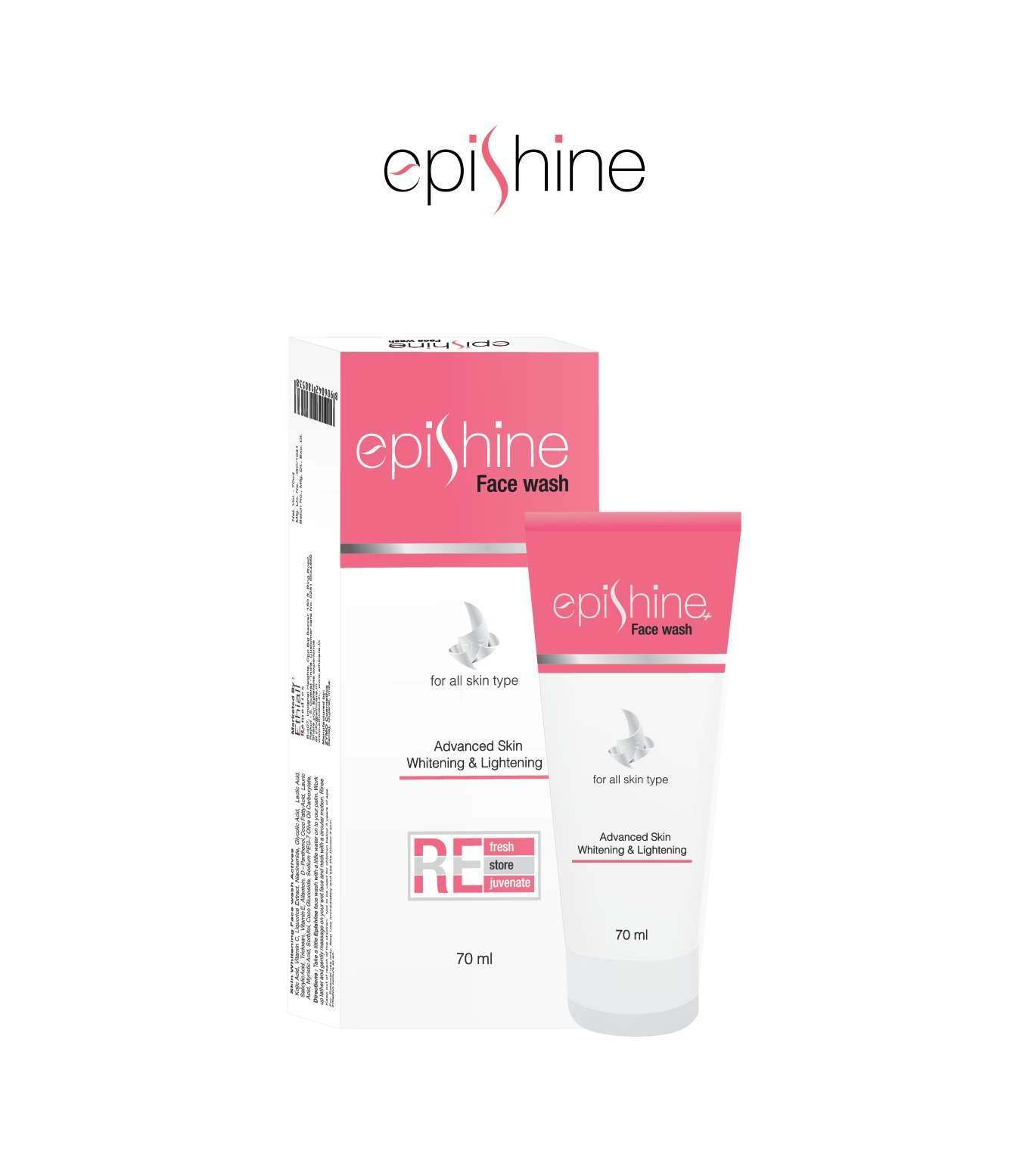 Epishine Advanced Skin Whitening &amp; Lightening Facewash